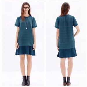Madewell Slowbeat shift dress green S